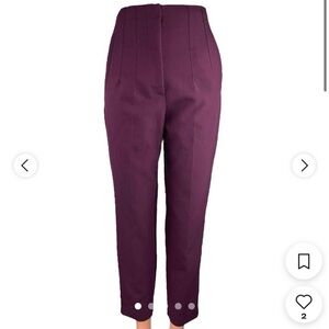 Zara burgundy trousers